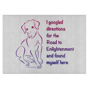 Planche À Découper Puppy Road to Enlightenment Cutting Board