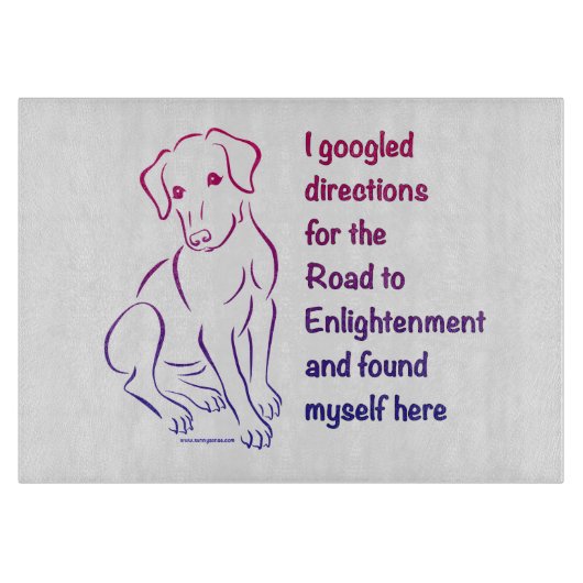 Planche À Découper Puppy Road to Enlightenment Cutting Board (Devant)