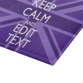 Planche À Découper Purple Elegance Gardez Le Calme Votre Texte Union  (Coin)