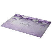 Planche À Découper Purple Flowers with Dangling Pearls Cutting Board (Coin)