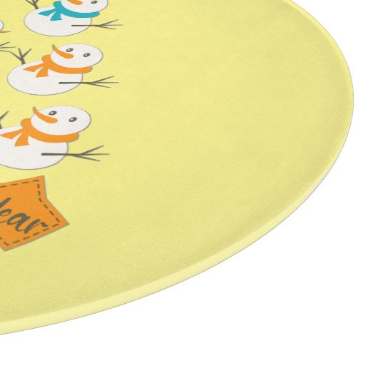 Planche À Découper Pyramide des sapins de Noël faite de bonhommes de (Coin)