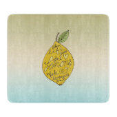 Planche À Découper Quand la vie vous donne des citrons Ombre (Devant)