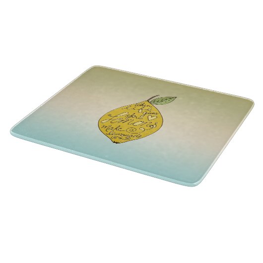 Planche À Découper Quand la vie vous donne des citrons Ombre (Coin)