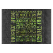 Planche À Découper Quartiers de New York Vert (Devant)