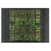 Planche À Découper Quartiers de New York Vert (Devant)