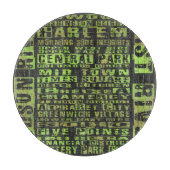 Planche À Découper Quartiers de New York Vert (Devant)