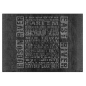 Planche À Découper Quartiers NYC Gris (Devant)