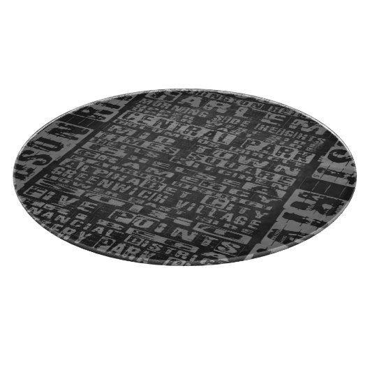 Planche À Découper Quartiers NYC Gris (Coin)