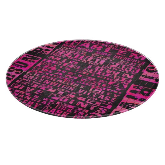 Planche À Découper Quartiers NYC Hot Rose (Coin)