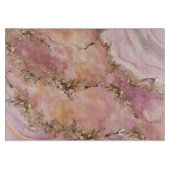 Planche À Découper quartz rose et marbre rose pastel (Devant)