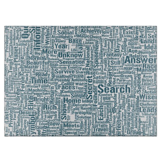 Planche À Découper Question Apprendre Nuage MotssTexte Motif Message (Devant)