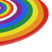Planche À Découper RAINBOW FLAG BUTTON + your sign or text (Coin)