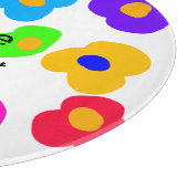 Planche À Découper Rainbow flower pride amour ajouter nom texte lqbtq (Coin)