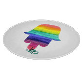 Planche À Découper Rainbow Hamsa Art Cutting Board (Coin)
