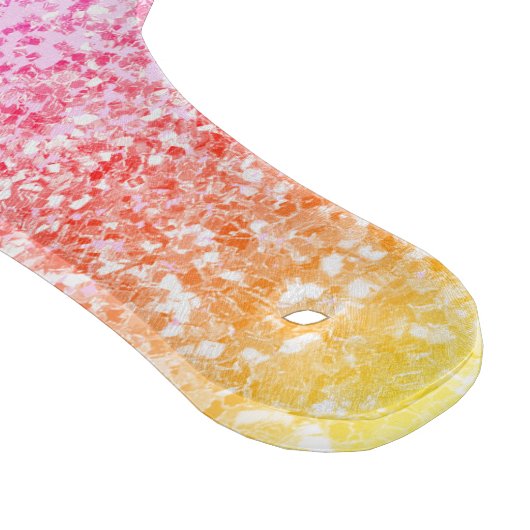 Planche À Découper Rainbow Pastel Girly Parties scintillant Metal Nom (Coin)