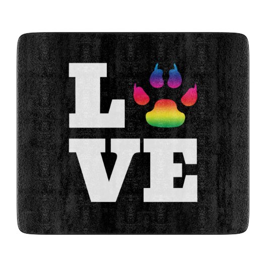 Planche À Découper Rainbow paw (Devant)