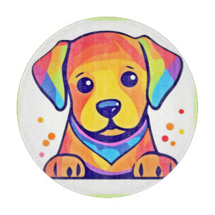 Planche À Découper Rainbow Puppy Love