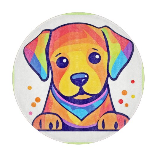 Planche À Découper Rainbow Puppy Love (Devant)