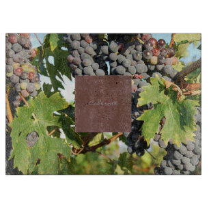 Planche À Découper Raisins de vigne sur vigne