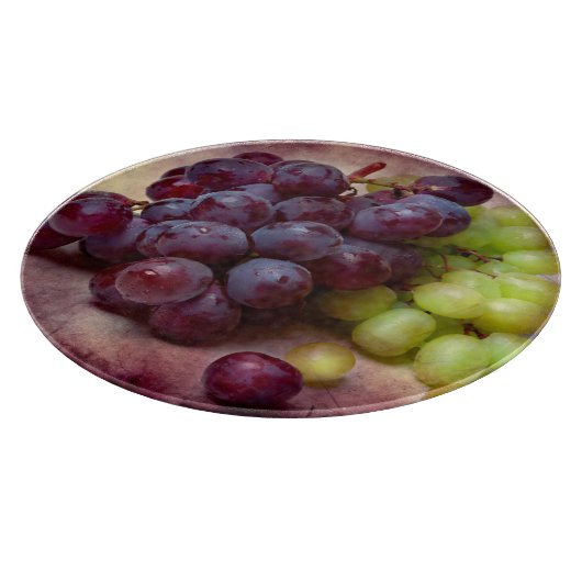 Planche À Découper Raisins Rouge Et Vert (Coin)