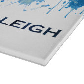 Planche À Découper Raleigh North Carolina Skyline Blue (Coin)