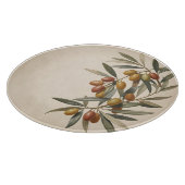 Planche À Découper Rameau d'olive botanique vintage Olives (Coin)