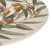 Planche À Découper Rameau d'olive botanique vintage Olives (Coin)
