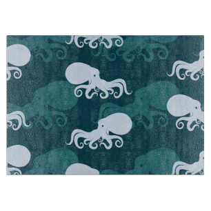 Planche À Découper Rangées de motif de poulpe