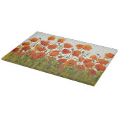 Planche À Découper Rangées de pavots I (Coin)