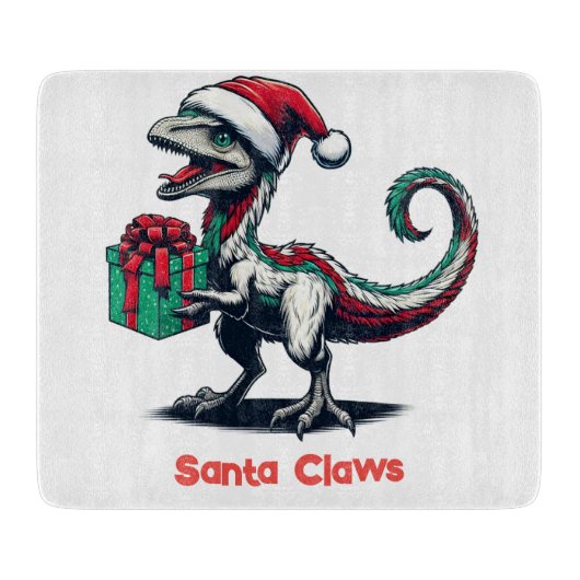 Planche À Découper rapace de Noël Santa hat (Devant)