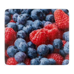 Planche À Découper Raspberries et Blueberries