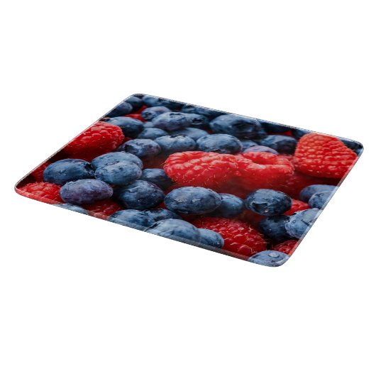 Planche À Découper Raspberries et Blueberries (Coin)