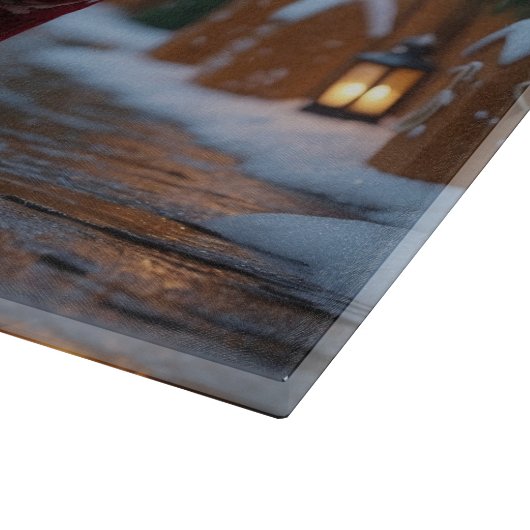 Planche À Découper Rat Terrier Dogs Christmas Snow Holiday (Coin)