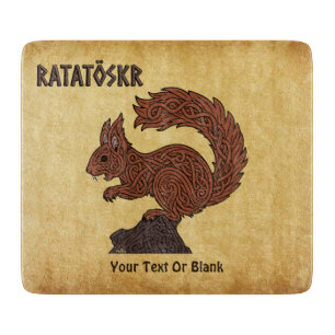Planche À Découper Ratatöskr, écureuil nordique/viking