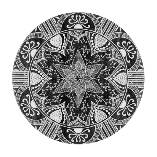 Planche À Découper Raven Mandala (Devant)