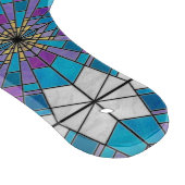 Planche À Découper Rayon en verre de teint bleu et violet (Coin)