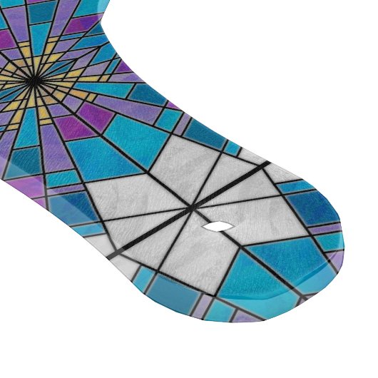 Planche À Découper Rayon en verre de teint bleu et violet (Coin)