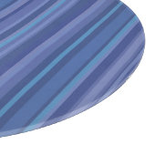 Planche À Découper Rayure Violet Bleu Moderne (Coin)