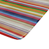 Planche À Découper Rayures colorées chaudes (Coin)