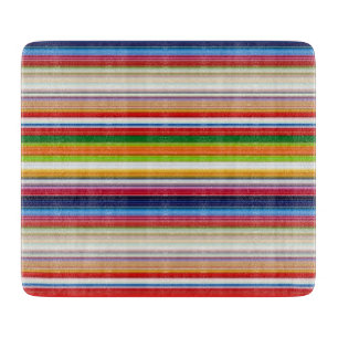 Planche À Découper Rayures colorées chaudes