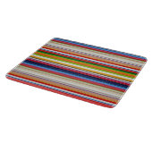 Planche À Découper Rayures colorées chaudes (Coin)
