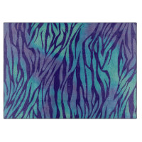 Rayures de zèbre bleu aqua et violet