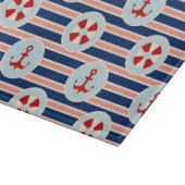 Planche À Découper Rayures et motif de points nautiques (Coin)