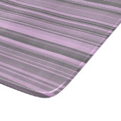 Planche À Découper Rayures Gris Violet (Coin)