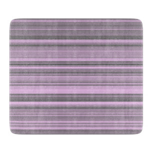 Planche À Découper Rayures Gris Violet
