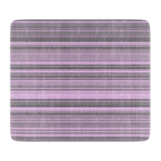 Planche À Découper Rayures Gris Violet (Devant)