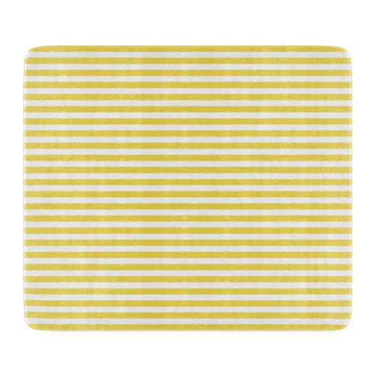 Planche À Découper Rayures jaunes (Devant)