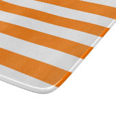 Planche À Découper Rayures orange sécurité et blanc (Coin)