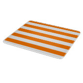 Planche À Découper Rayures orange sécurité et blanc (Coin)