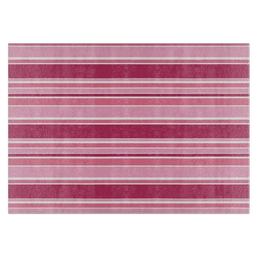 Planche À Découper Rayures roses (Devant)